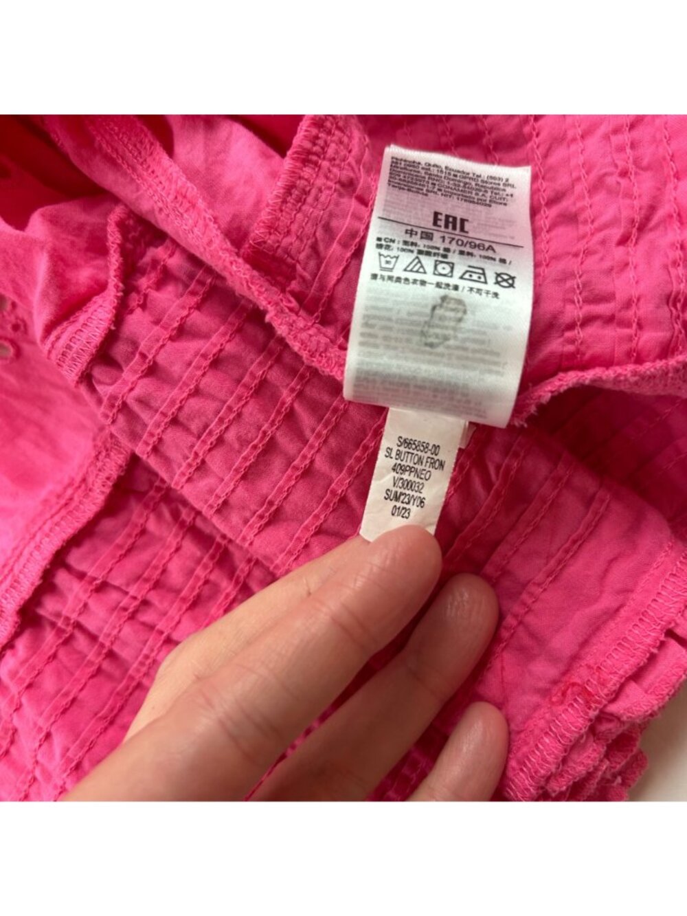 GAP Pink Cotton Eyelet Midi Dress M - Picture 5 of 7